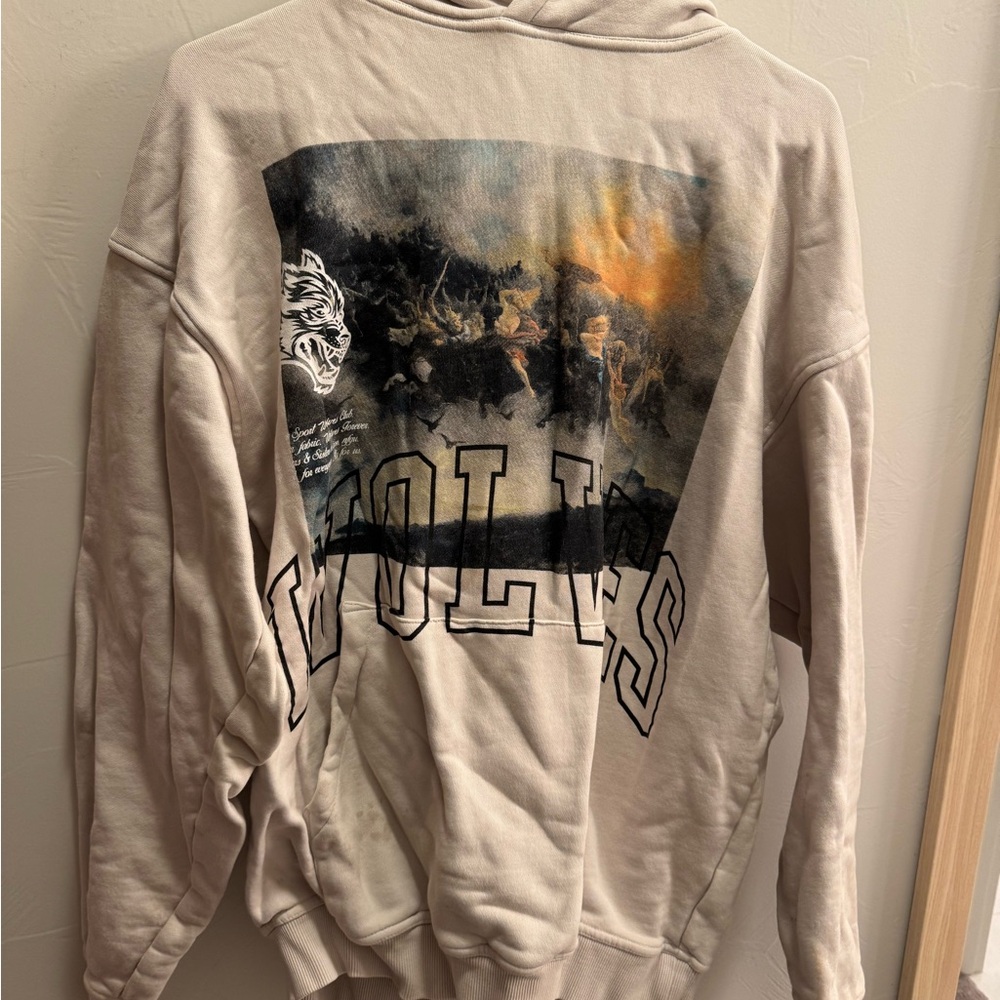 Darc Sport Cream Hoodie with Graphic Design